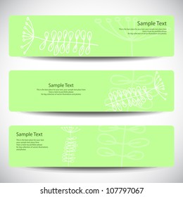 Set of eco banners