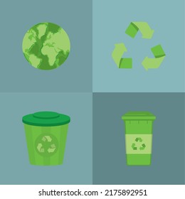 set of eco friendly design