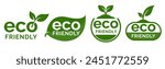 Set of eco friendly icons. Ecologic food stamps. Organic natural food labels.