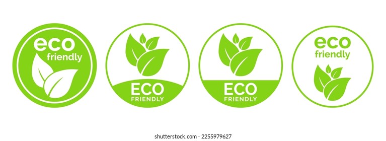 Conjunto De Iconos Ecológicos. Sellos ecológicos de comida. Etiquetas de comida natural orgánica.