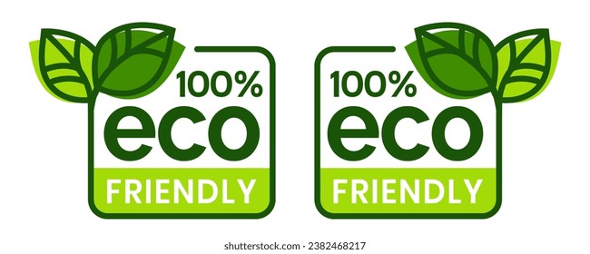 Set of eco friendly icons. Ecologic food stamps. Organic natural food labels.