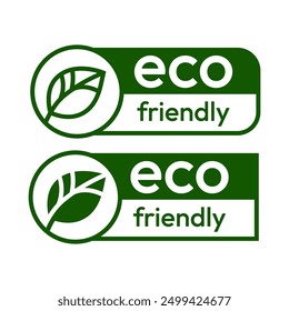 Set of eco friendly icons. Ecologic food stamps. Organic natural food labels. Vector Illustration.