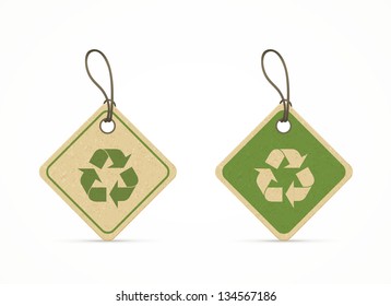 set of eco friendly labels