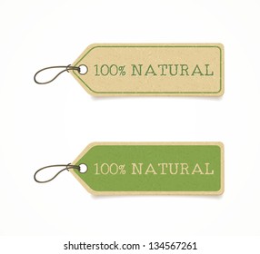 set of eco friendly labels