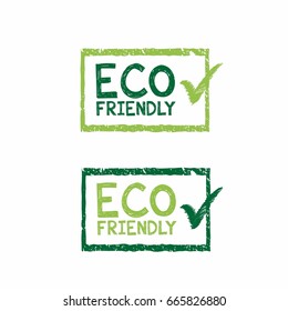 Set of ECO friendly labels