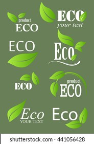 set of eco icons