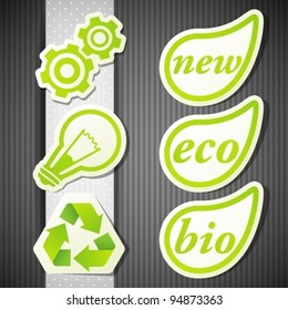 set of eco labels