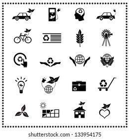 set of Ecological Icons