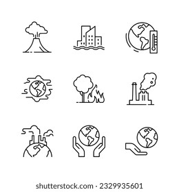 Set of ecology icon vector illustration