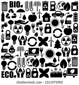 Set of ecology icons 