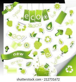 Set of ecology icons.