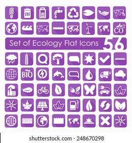 Set of ecology icons