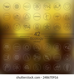 Set of ecology icons