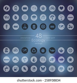Set of ecology icons