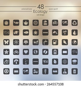 Set of ecology icons