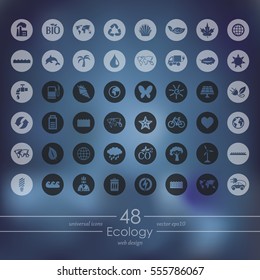 Set of ecology icons