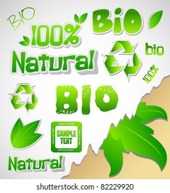 Set of ecology icons