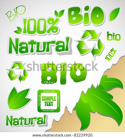 Set of ecology icons