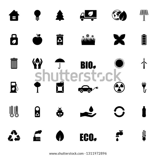 Set of ecology icons\
