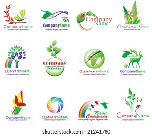 Set of ecology icons, vector illustration