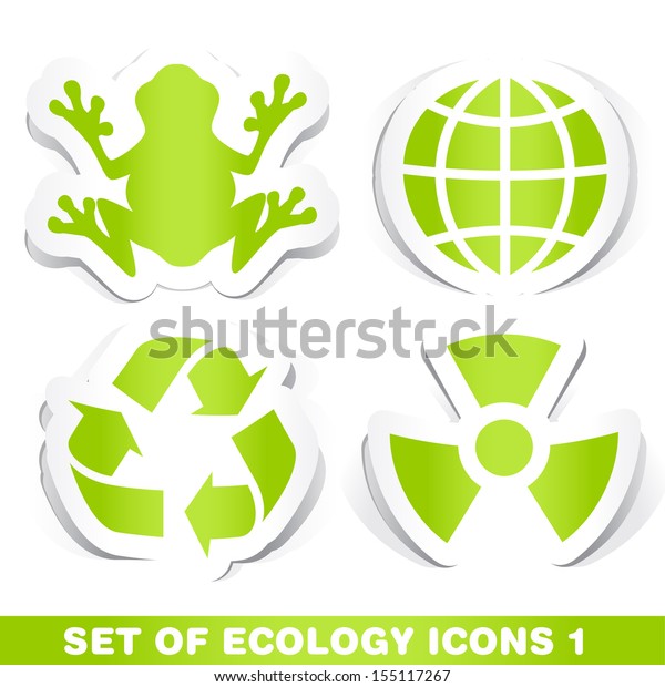 Set of Ecology Paper\
Icons.