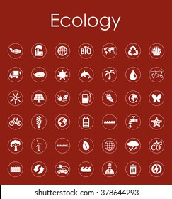 Set of ecology simple icons