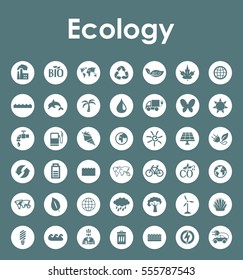 Set of ecology simple icons