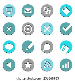 Set of E-commerce Buttons great for any use. Vector EPS10.