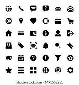 set of e-commerce icons for online store website and mobile app.