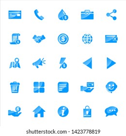 Set of ecommerce Icons with trendy flat style icon for web site design, logo, app, UI. Collection of online shopping icon. Vector illustration