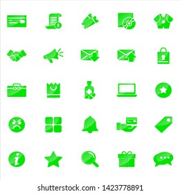 Set of ecommerce Icons with trendy flat style icon for web site design, logo, app, UI. Collection of online shopping icon. Vector illustration