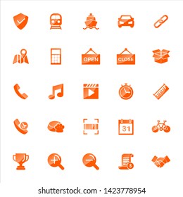 Set of ecommerce Icons with trendy flat style icon for web site design, logo, app, UI. Collection of online shopping icon. Vector illustration