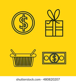 set e-commerce shop online design