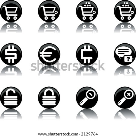 a set of ecommerce themed icons