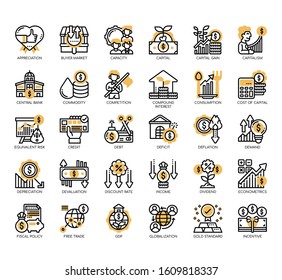 Set of economy thin line and pixel perfect icons for any web and app project. 
