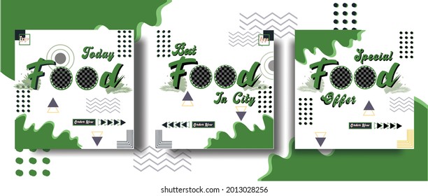 set of editable banner for social media post and marketing.