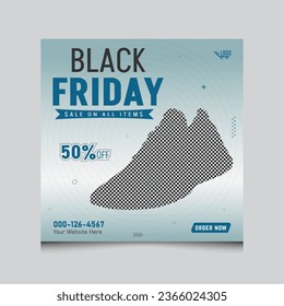 Set of Editable black friday social media banners and ads for promotion design