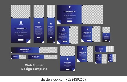 set of editable corporate and business web banner template, social media post cover ads, flyer, annual reposts, profile, poster, invitation card, vector illustrator. 