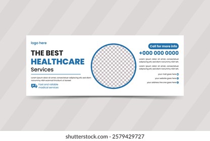 Set of editable medical Facebook cover design, set of medical web banner design, banner design, and dental cover design.