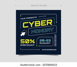 Set of Editable minimal fall sale banner template. fall sale Social Media post design template Bundle Premium Vector. Editable social media post template.