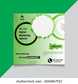 Set of Editable minimal square banner template. Different background color with stripe line shape. Suitable for social media post and web internet ads.