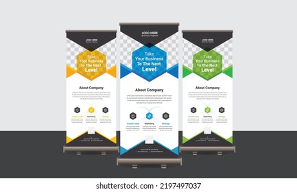 Set of Editable minimal square banner template. Black and yellow background color with stripe line shape. Suitable for social media posts and web Banner ads.