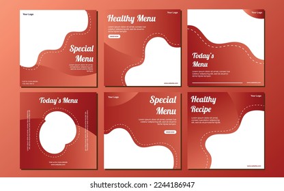 Set of Editable minimal square banner template. Suitable for social media post and web internet ads. Vector illustration with photo college