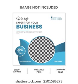 Set of Editable minimal square banner template. Usable for social media post, and web.Vector illustration social media post and web internet ads.
