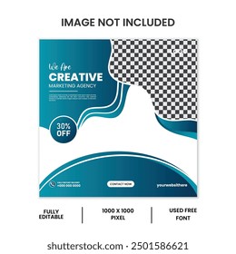 Set of Editable minimal square banner template. Usable for social media post, and web.Vector illustration social media post and web internet ads.

