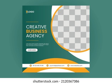 Conjunto de plantillas de banner empresarial editable minimo cuadrado. 
degradado y color de fondo amarillo con forma de línea de banda. Adecuado para publicaciones en medios sociales y anuncios en internet.