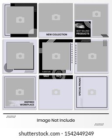 Set of editable Post Social Media Banners and feed post templates,
sale promotion and digital marketing
eps10 vector.