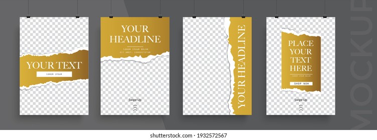 Set of Editable poster template. Can be used for poster, brochure, magazine, card, book, flyer, banner, anniversary. Trendy corporate style.