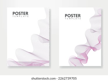 Set of Editable poster template. Can be used for poster, brochure, magazine