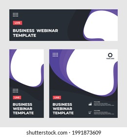 Set of Editable social media post template with modern background illustration for professional business company advertising media promotion stories and discount sale banner